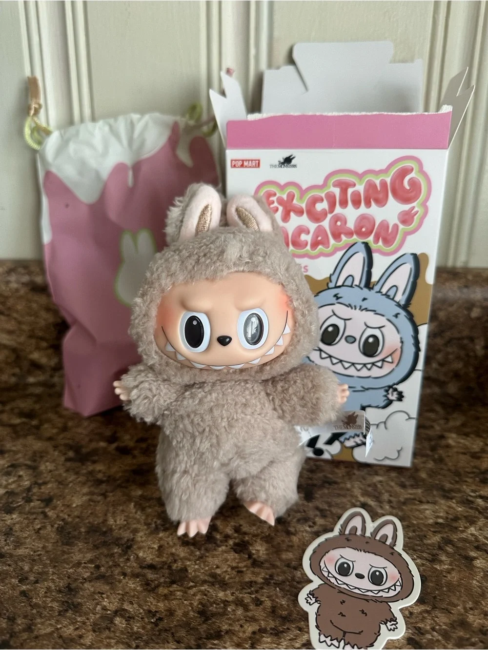 Exciting Macaron Labubu Plush Pendant